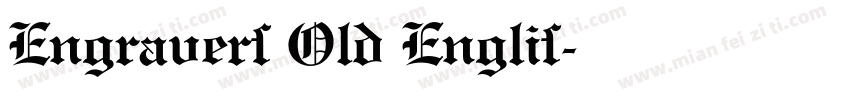 Engravers Old Englis字体转换